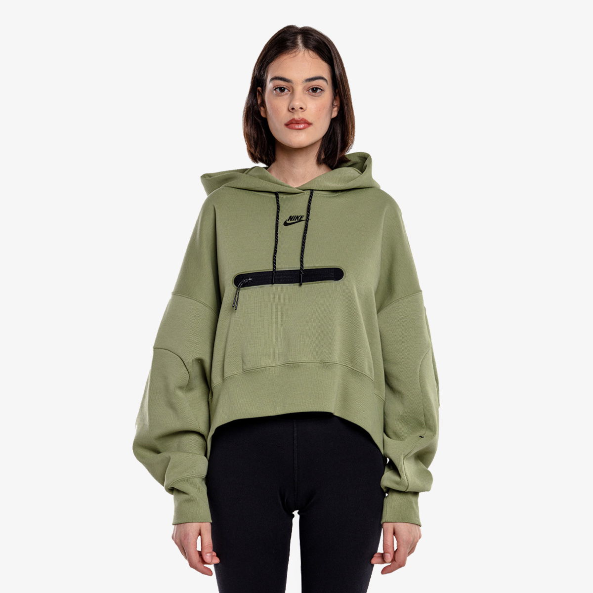 Sportswear Tech Fleece Over-Oversized Crop Pullover Hoodie