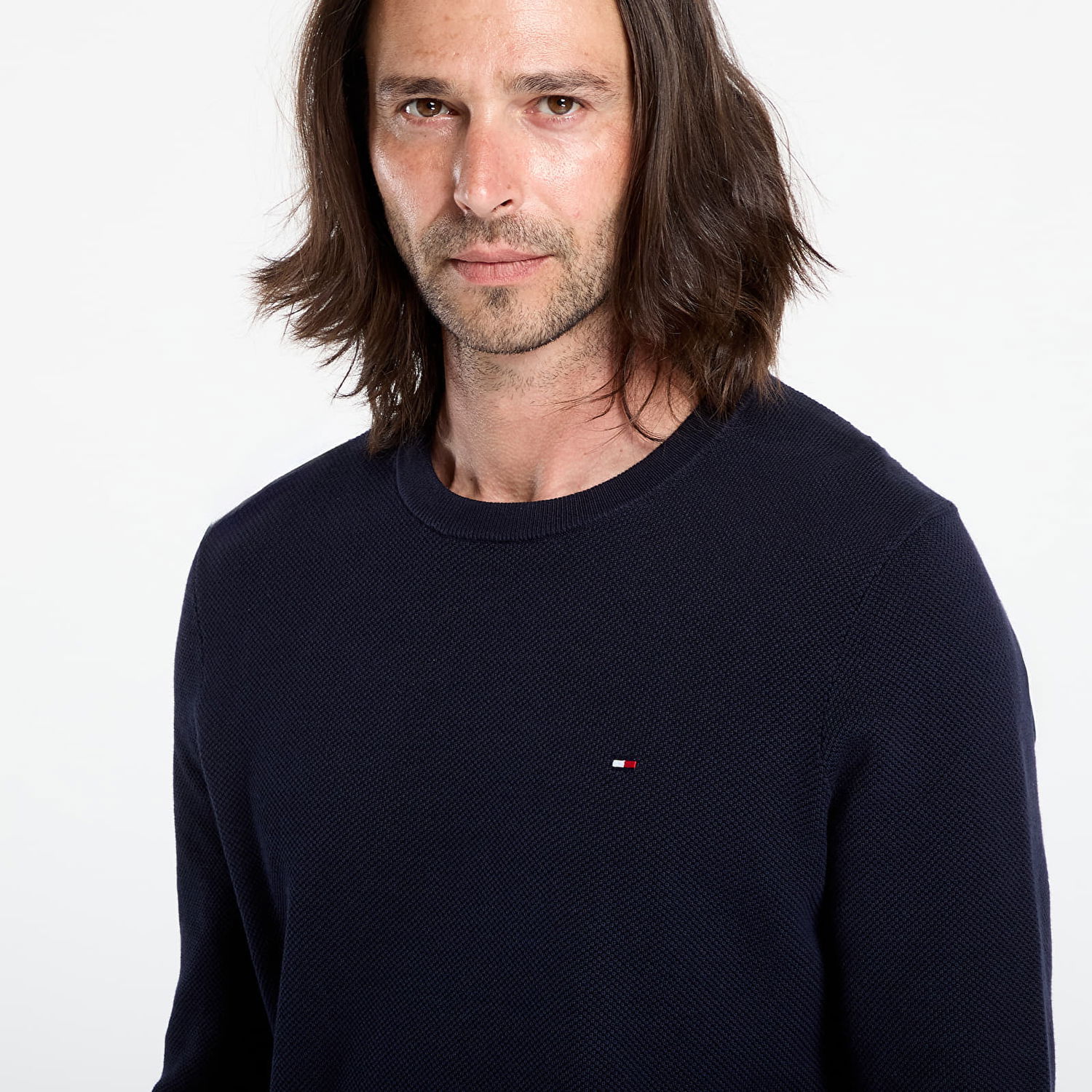 Sveter Tommy Hilfiger Tommy Hilfiger Essential Structure Sweatshirt Navy | MW0MW36347 DW5, 1