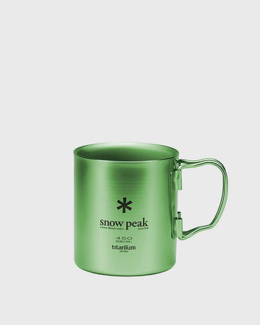 Fľaše Snow Peak Titanium Single 450 Cup Zelené | MG-043GR-US, 2