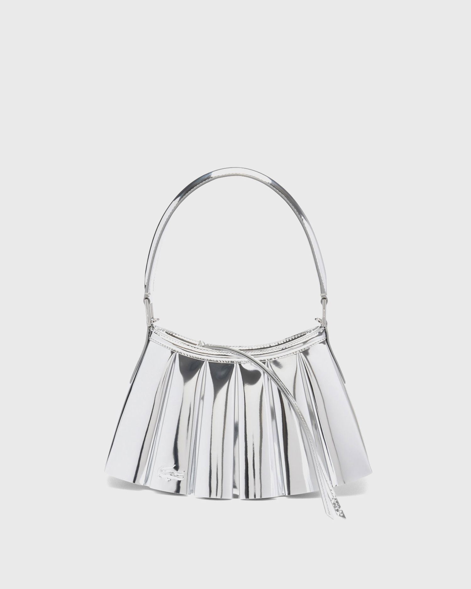 Taška cez rameno Lacoste Lenglen Pleated Shoulder Bag Metalická | NU5208DP-T10, 0