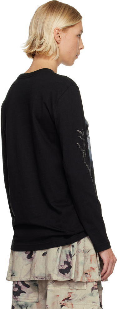 Tričko Collina Strada '52 Canal' Long Sleeve Rhinestone Graphic T-shirt Čierna | XX3054, 2