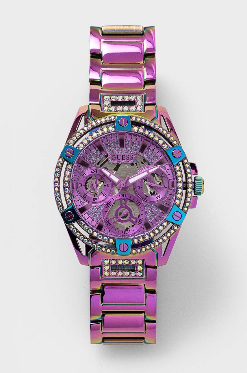 Hodinky GUESS Queen Watch Fialová | GW0464L4, 0