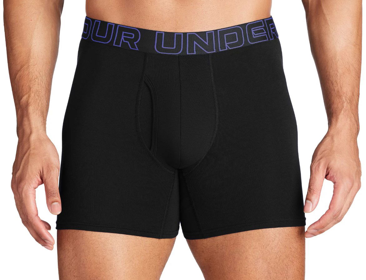 Boxerky Under Armour Perf Cotton 6in-BLK Čierna | 1383889-002, 0
