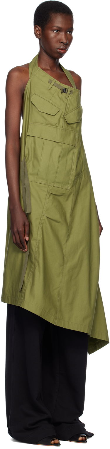 Šaty Junya Watanabe Junya Watanabe Cotton Midi Dress Zelené | JO-A003-051, 1