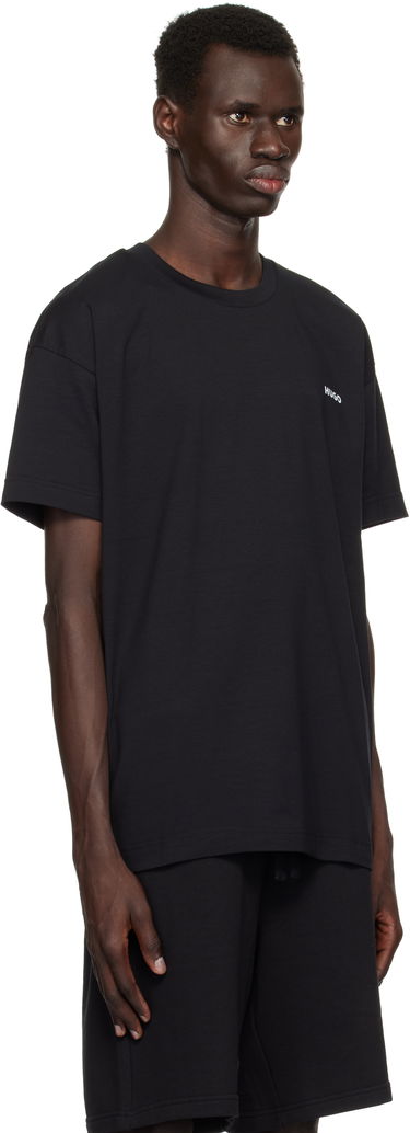 Tričko BOSS Hugo Stretch Cotton Logo T-Shirt Čierna | 50534163, 1