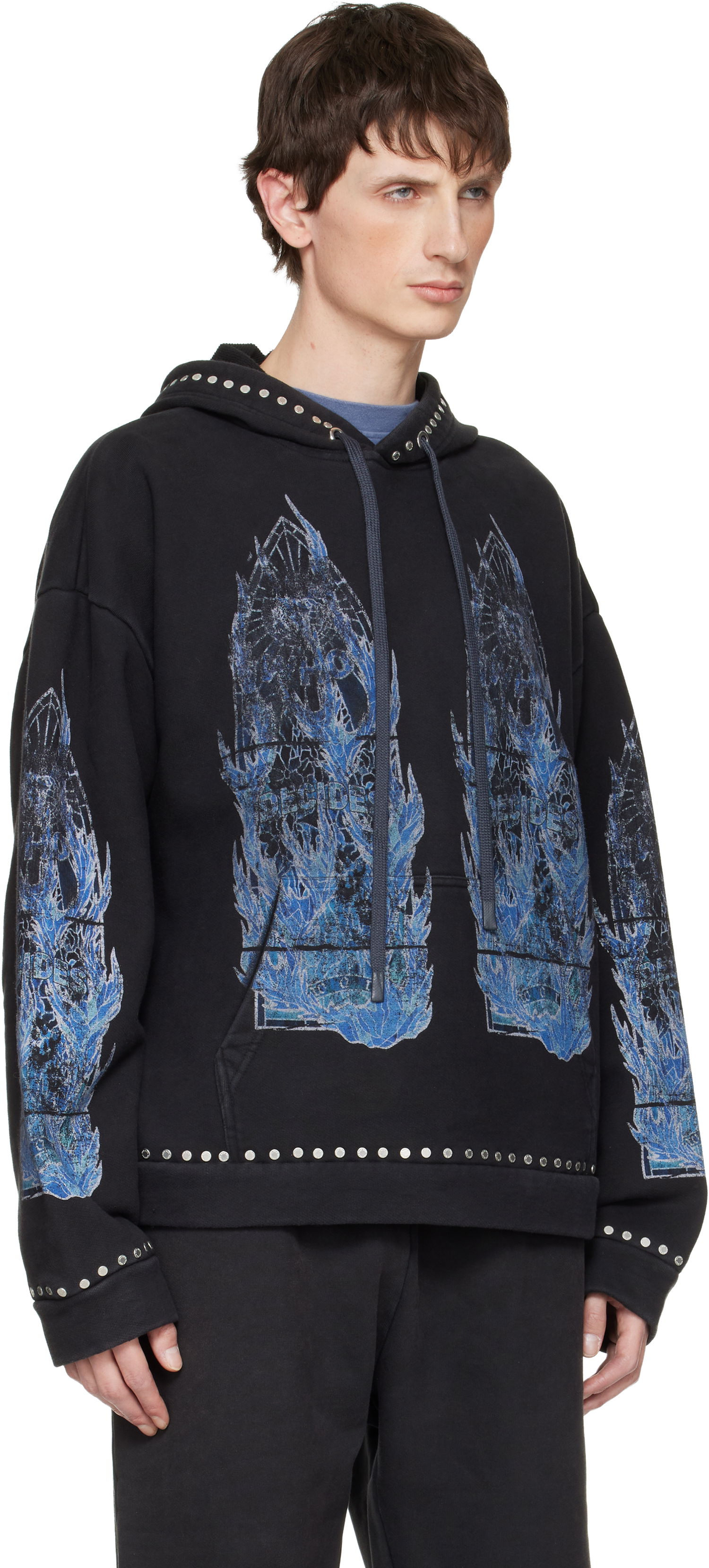 Mikina Who Decides War Flame Glass Hoodie Čierna | 1110310002FW25, 1