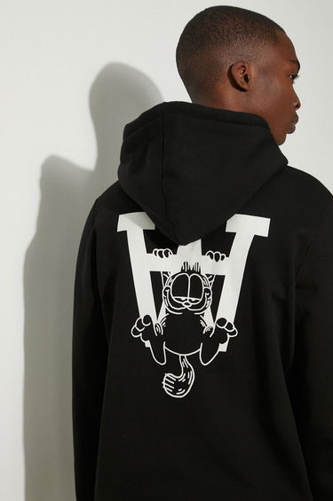 Mikina WOOD WOOD Hoodie With Print Čierna | 30045601.2424, 0