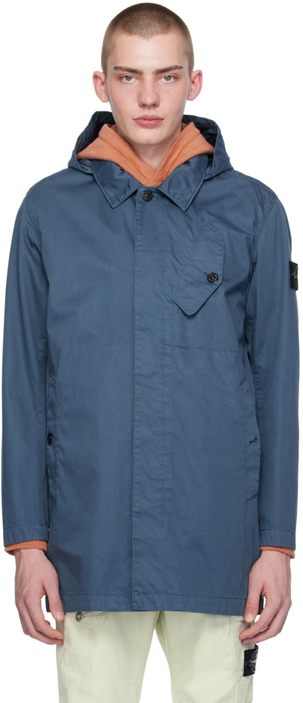 Bunda Stone Island Patch Jacket Modrá | 801571034, 0