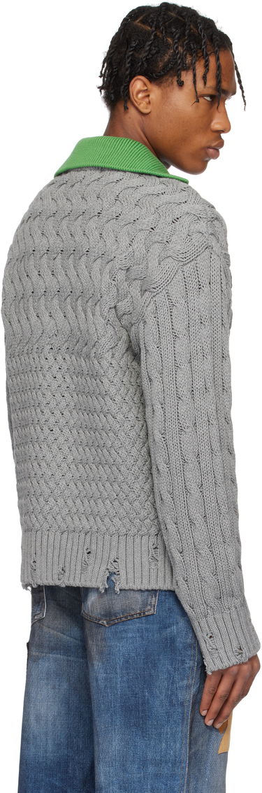 Sveter Andersson Bell Andersson Bell V-Neck Knit Cardigan Šedá | atb1241m, 2