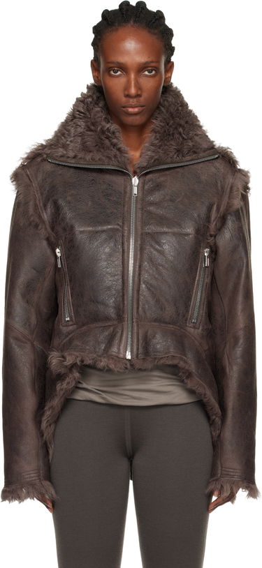 Bunda Rick Owens Concordians Exploder Reversible Shearling Jacket Hnedá | RP02E4722 LSHTR, 0