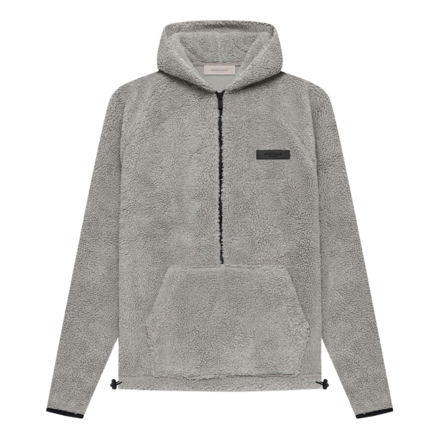 Mikina Fear of God Essentials Polar Fleece Half Zip Hoodie Šedá | FOG-SS22-459, 0