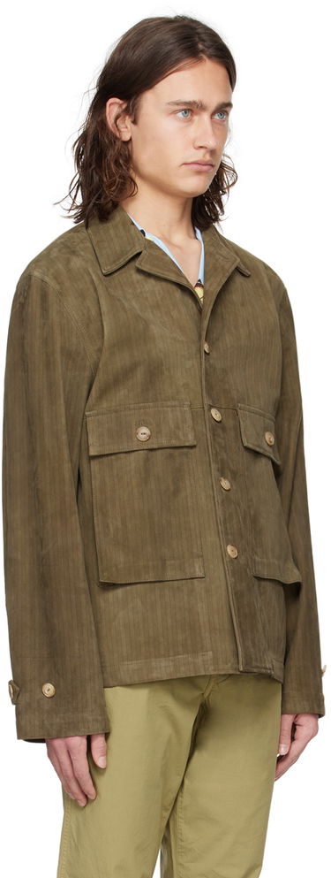 Bunda Paul Smith Paul Smith Printed Suede Jacket Zelené | M1R-840Y-M02362-62, 1