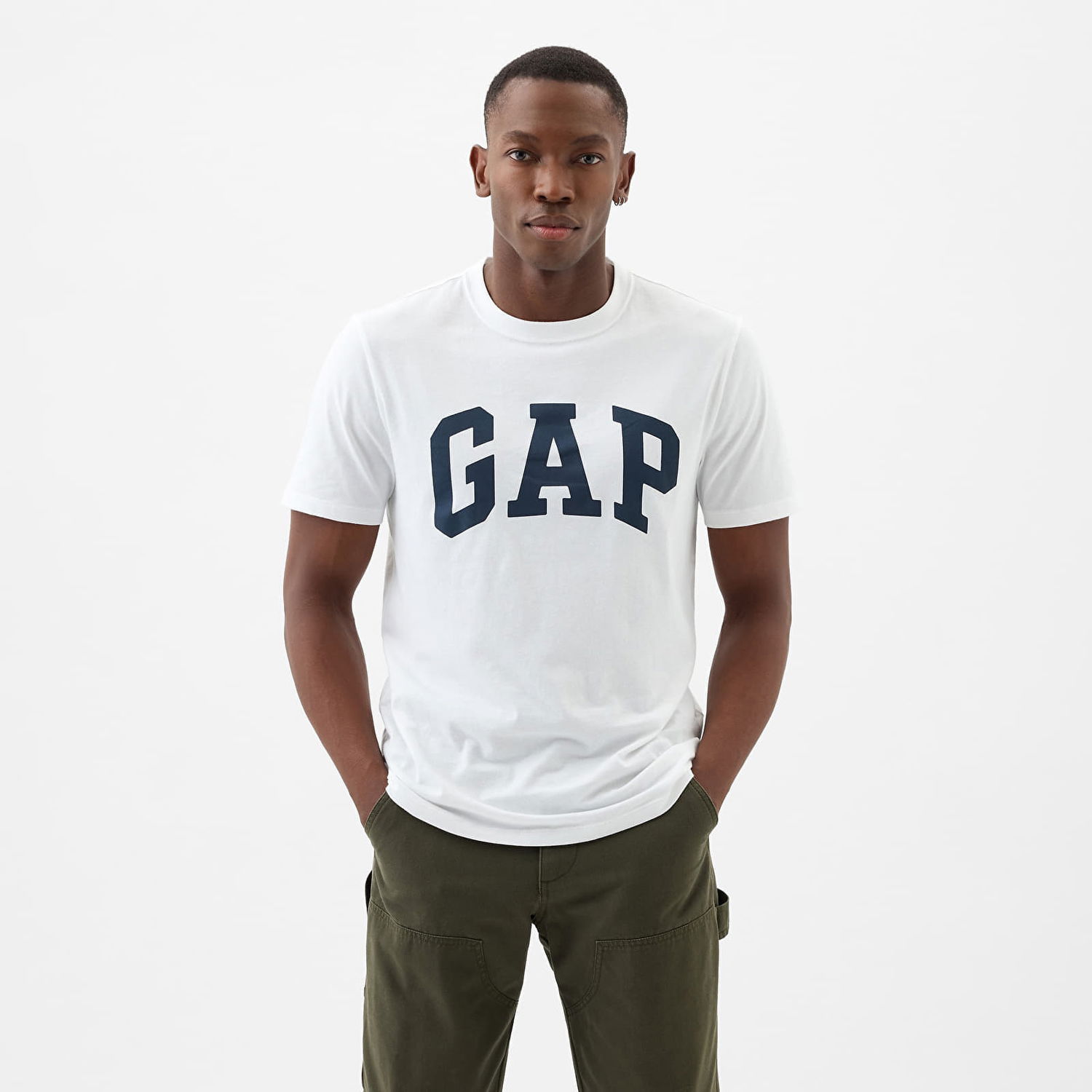 Tričko GAP Basic Logo Tee White V2 Global Biela | 856659-03, 0