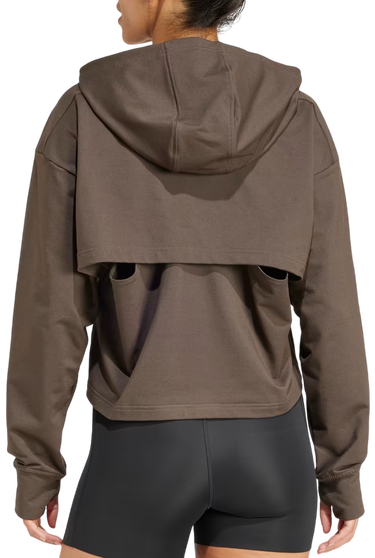 Mikina adidas Originals Power Loose Fit Back-Ventilation Hoodie Hnedá | iw3190, 1