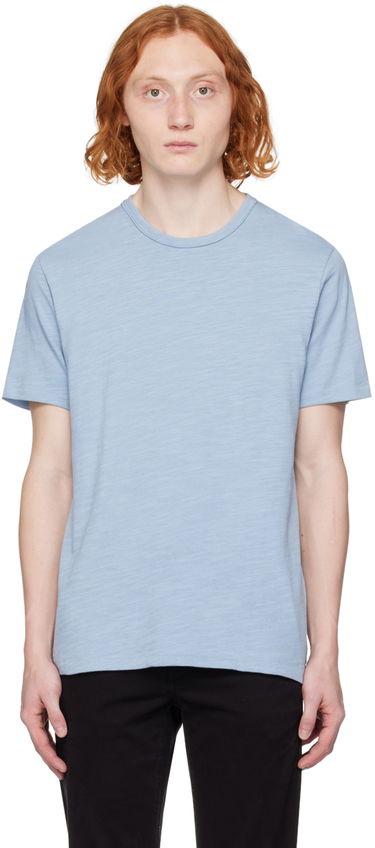 Tričko rag & bone Classic Flame T-Shirt Modrá | MBC22FT039TL39, 0