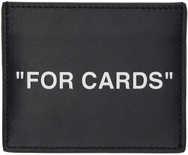 Peňaženka Off-White Black 'For Cards' Leather Card Holder Čierna | OMND031C99LEA0011001, 0