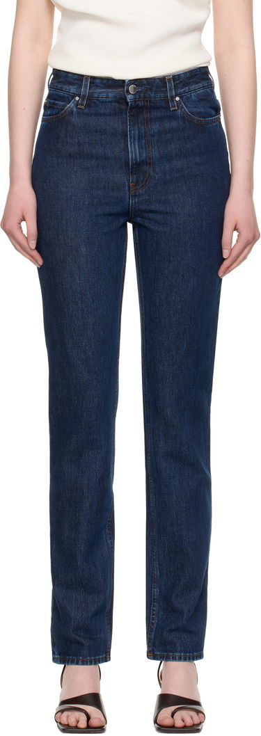 Džínsy TOTEME High Slim Jeans Modrá | 252-WRB0271-FB0045, 0