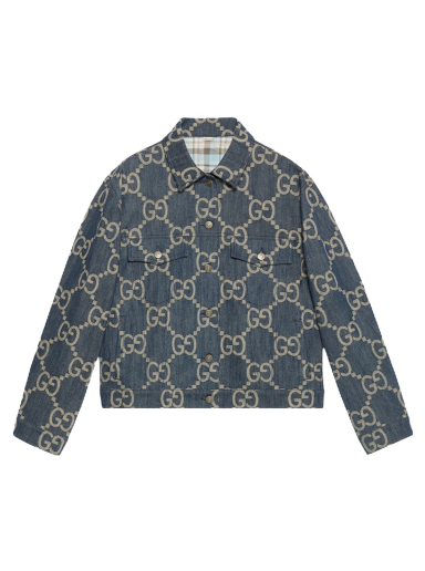 Bunda Gucci GG Denim Jacket Navy | 678810 XDBTY 4492