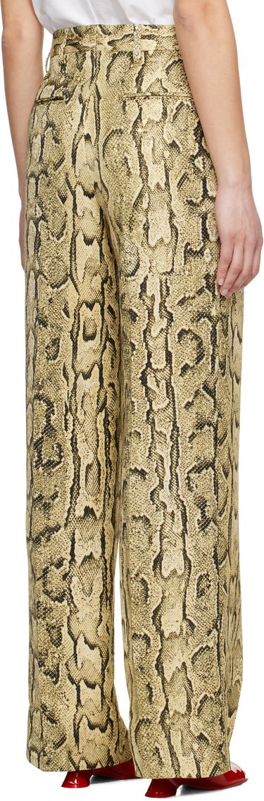Nohavice Dries Van Noten Dries Van Noten Jacquard Wide-Leg Trousers Žltá | 251-010922-1417, 2
