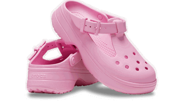 Tenisky a topánky Crocs Classic Mary Jane Clogs Pink Tweed Ružová | 210581-6WY, 1