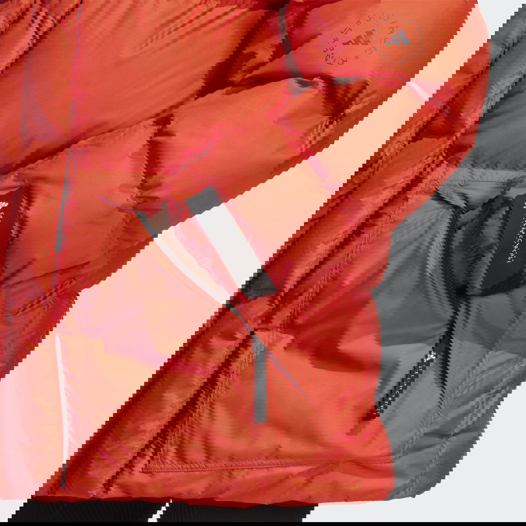 Prešívaná bunda adidas Originals Stella McCartney x Mid-Length Padded Winter Jacket Červená | IA9125, 1