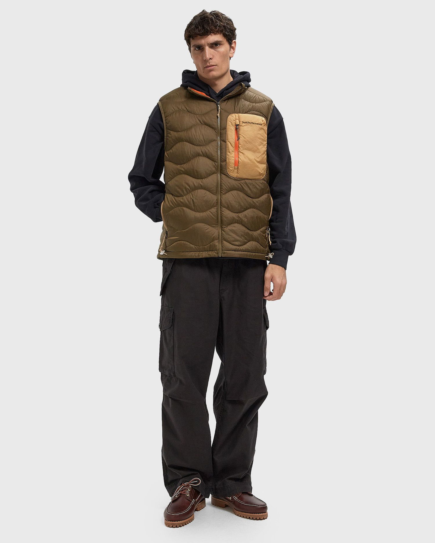 Vesta Peak Performance HeliuUtility Wavy Down Vest Hnedá | G80344050, 1