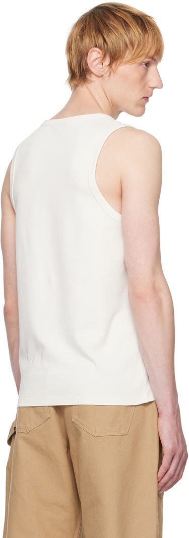 Tielko JW Anderson JW Anderson Henley Woven Tank Top Biela | JO0267-PG1810, 2