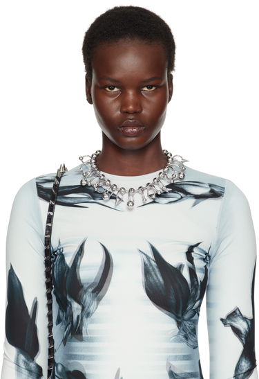 Náramok Jean Paul Gaultier Jean Paul Gaultier 'The Ball' Silver-Tone Ball Chain Necklace Metalická | 24/25-U-CO013-X053-91, 1