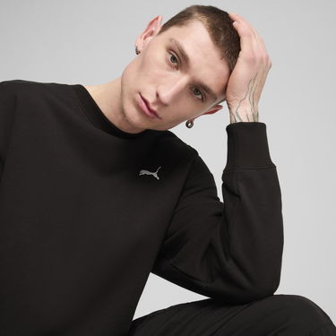 Sveter Puma WARDROBE ESS Relaxed Crewneck Sweatshirt Čierna | 629650_01, 1