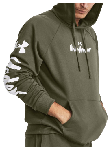 Mikina Under Armour Rival Fleece Graphic HD Zelené | 1379760-390