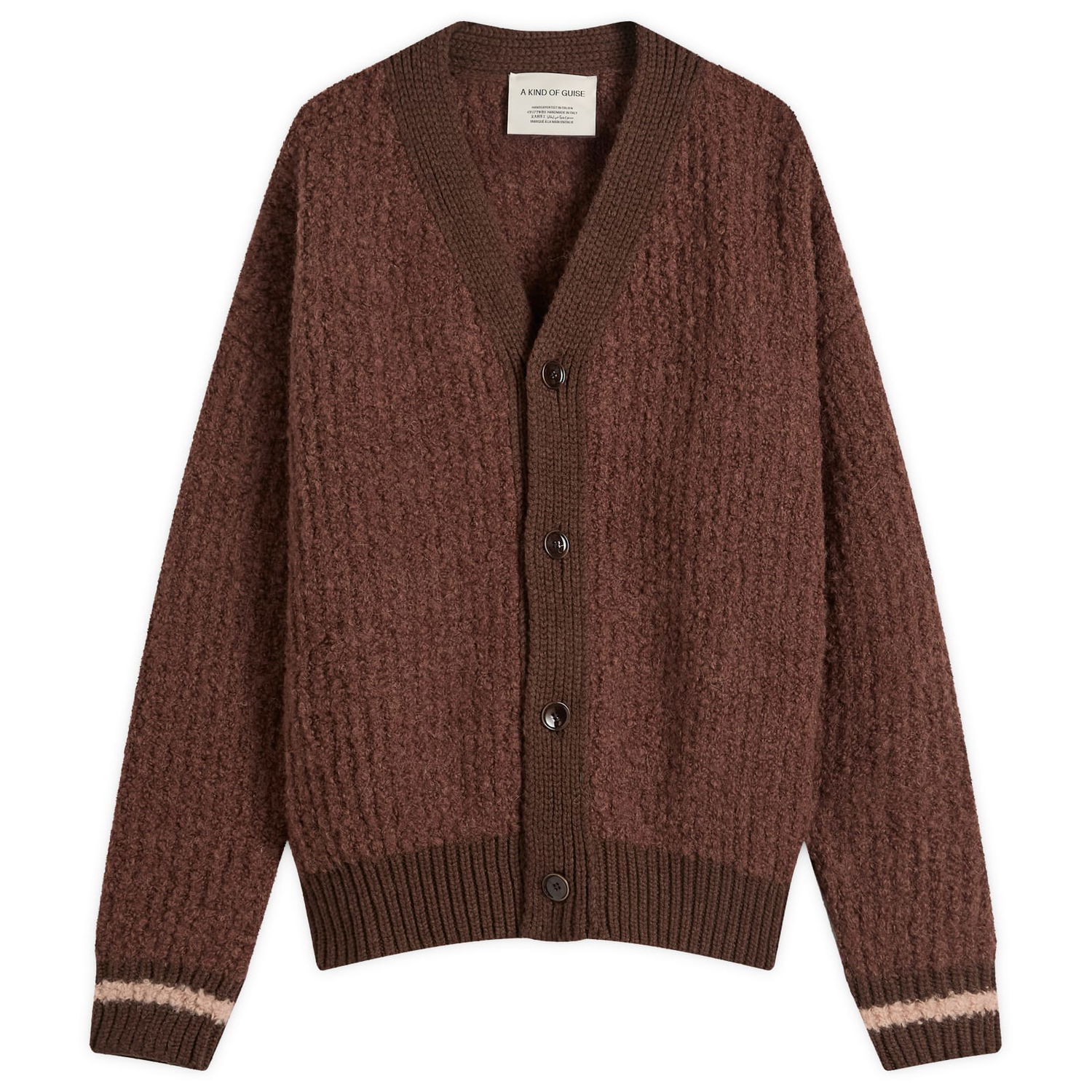 Sveter A Kind of Guise A Kind of Guise Khuder Knit Cardigan Hnedá | 574-10541-144, 0