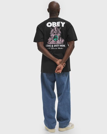 Tričko OBEY Love & Unity Now T-Shirt Čierna | 165264103-BLK, 2