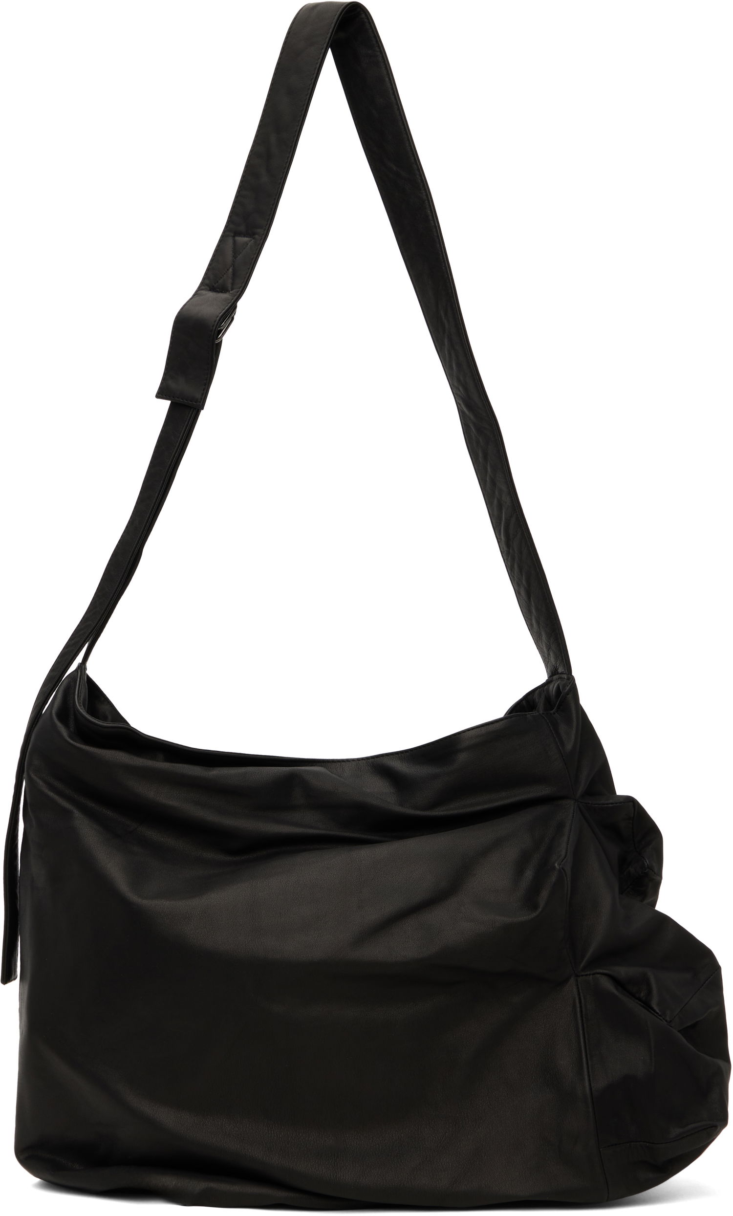 Taška cez rameno Yohji Yamamoto Yohji Yamamoto Uneven Crossbody Bag Čierna | DT-I30-798, 0