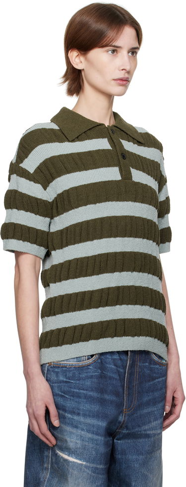 Polo tričko Andersson Bell Andersson Bell Bubble Stripe Polo Zelené | atb1246m, 1