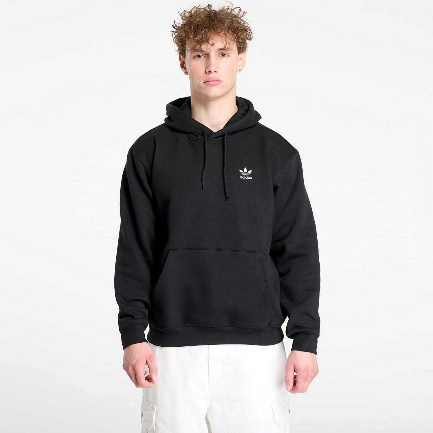 Mikina adidas Originals Adidas Trefoil Essentials Loose Hoodie Čierna | JV6056, 0
