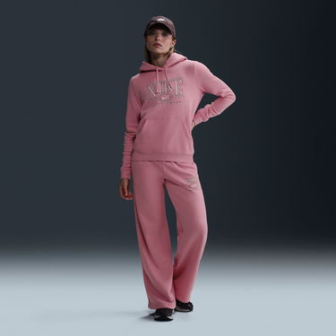 Mikina Nike Club Fleece Standard Hoodie Ružová | IB1992-699, 3