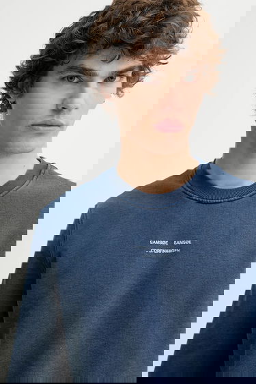 Mikina Samsoe Samsoe Samsoe Samsoe SAMARCUS Sweatshirt Modrá | M25200035, 3