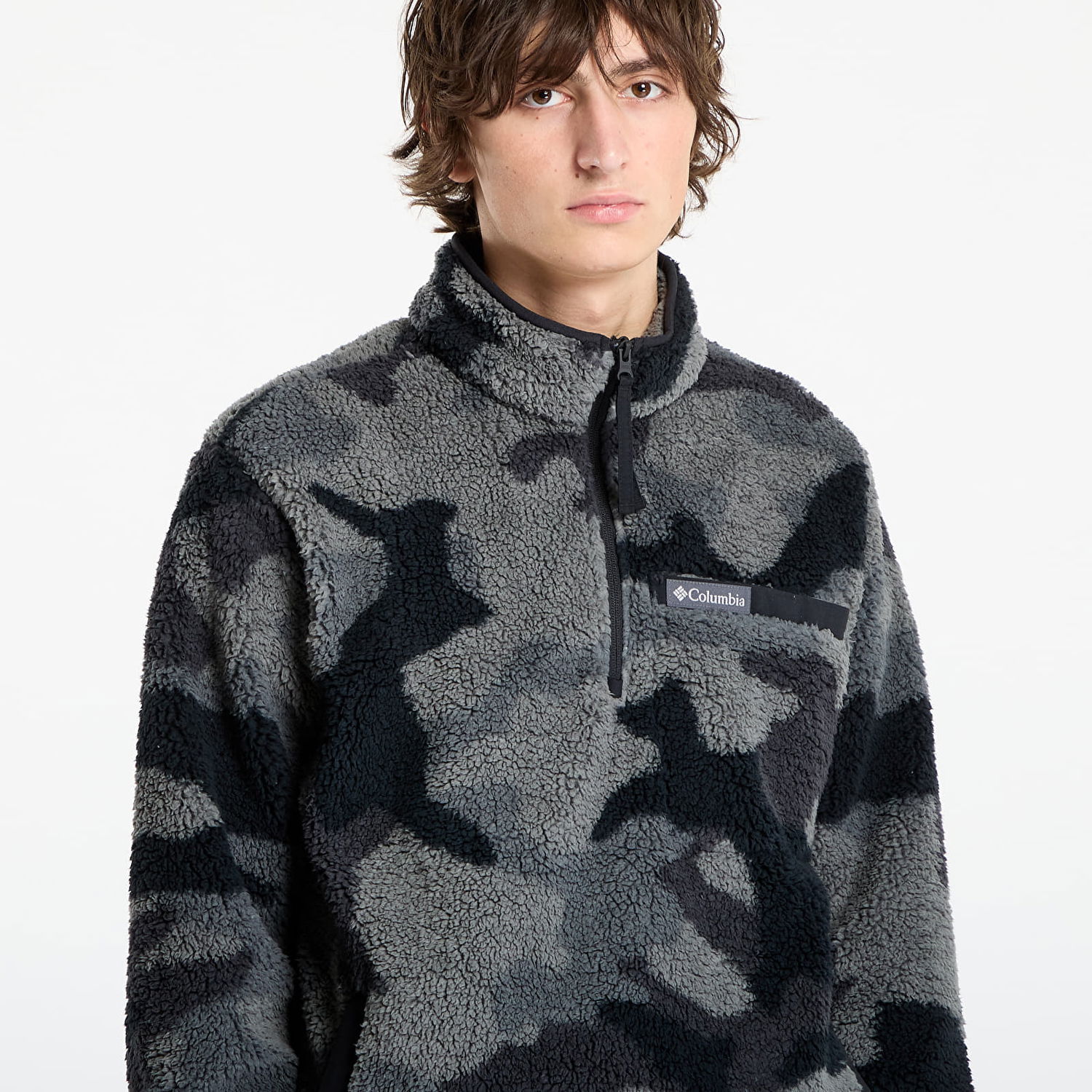 Mikina Columbia Columbia Rugged Ridge™ High Pile Half Zip Sweatshirt Šedá | 2135471011, 1