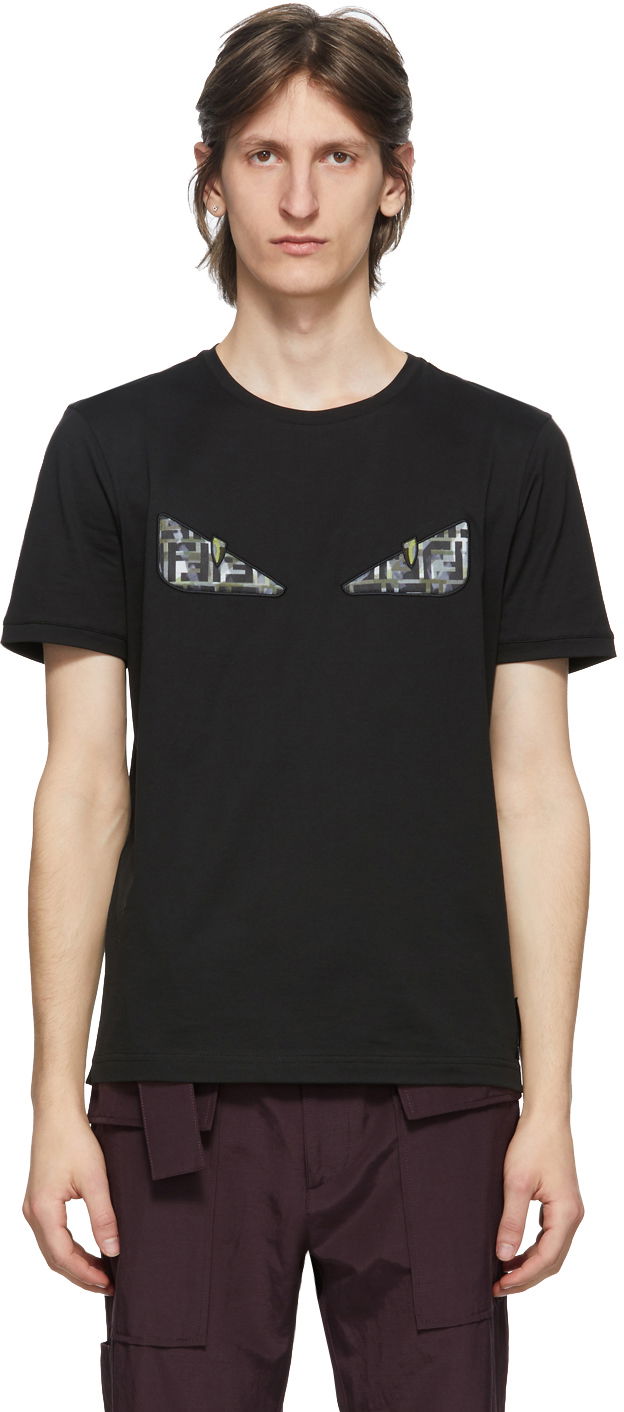 Tričko FENDI Fendi Forever Fendi Bag Bugs T-Shirt Čierna | FY0894 ABR7, 0