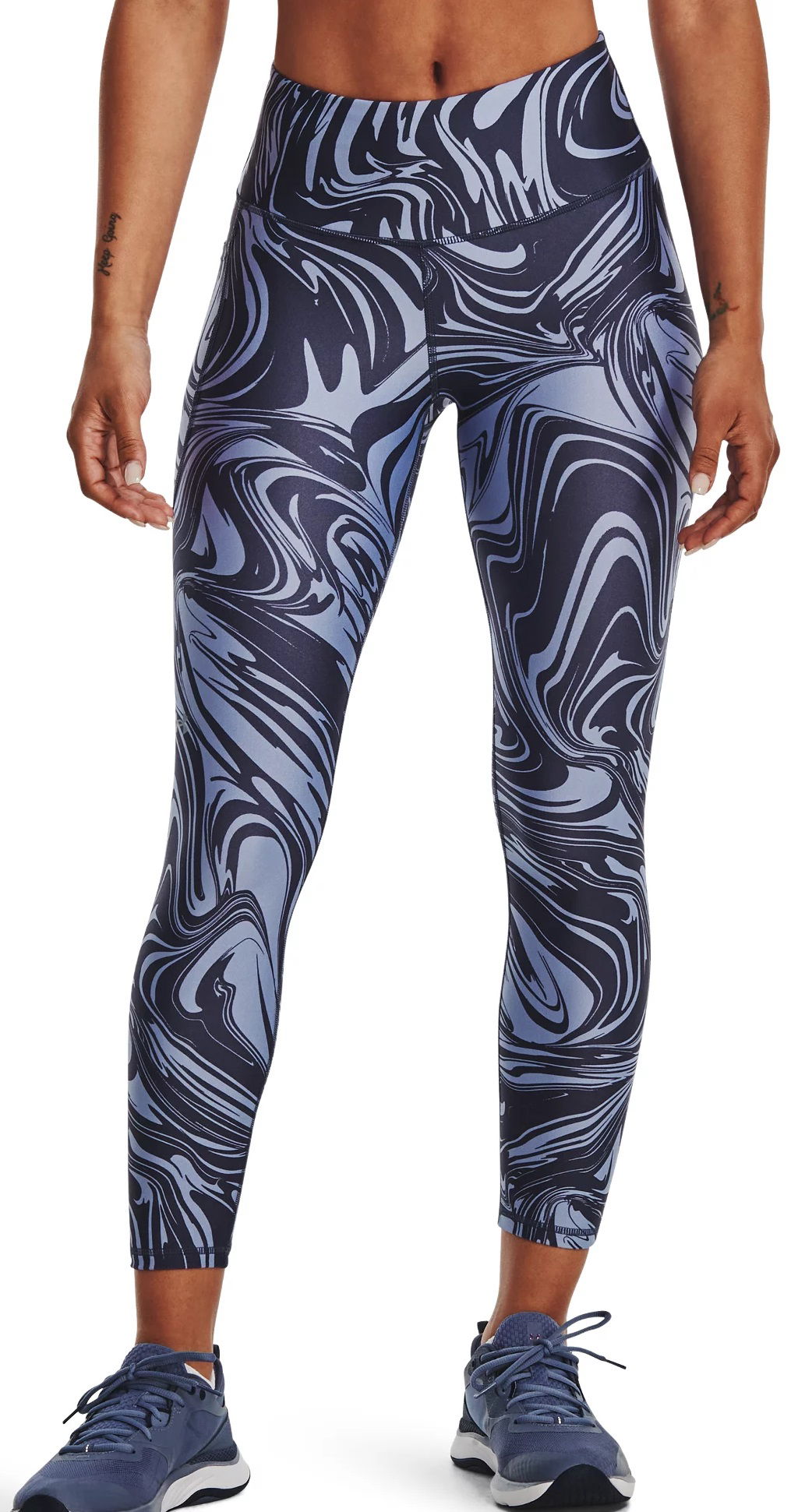 Legíny Under Armour HeatGear Printed 7/8 Leggings Modrá | 1365338-558, 0