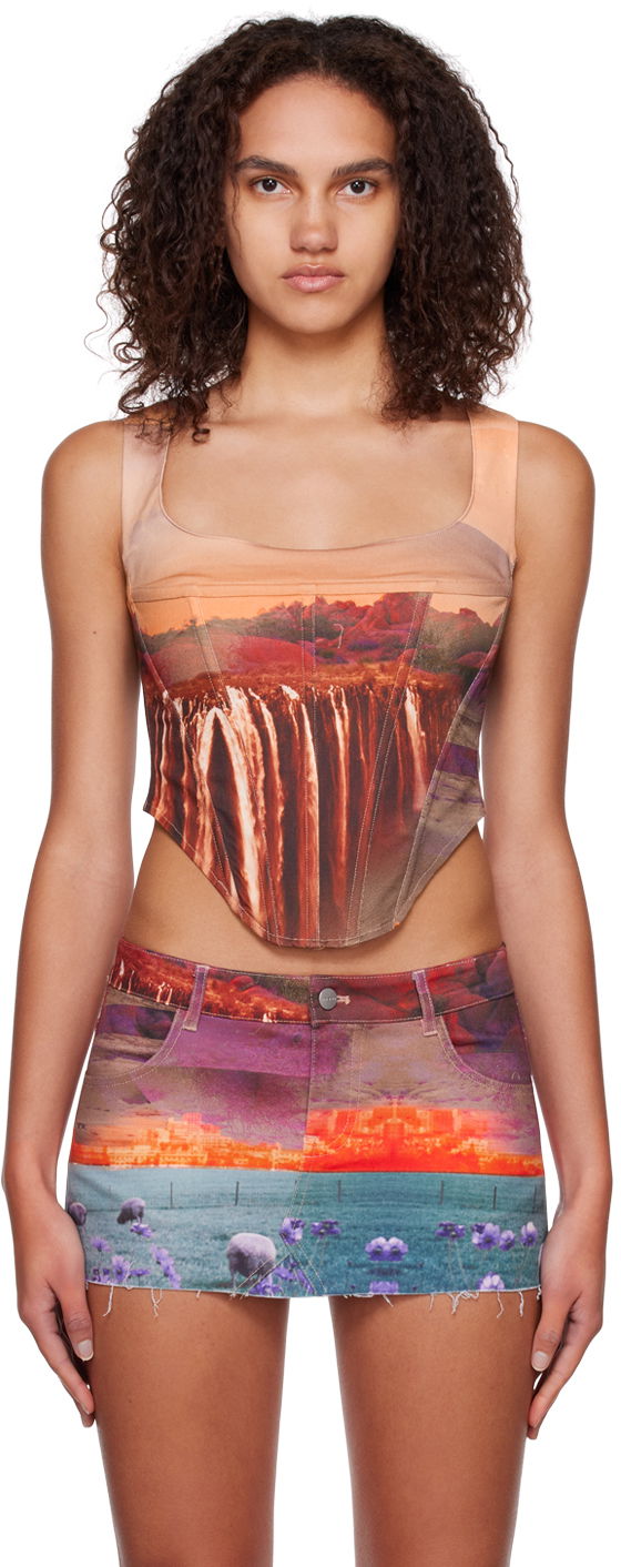 Sukňa Miaou Miaou Campbell Printed Corset Top Rôznofarebný | 7020SCOAS, 0