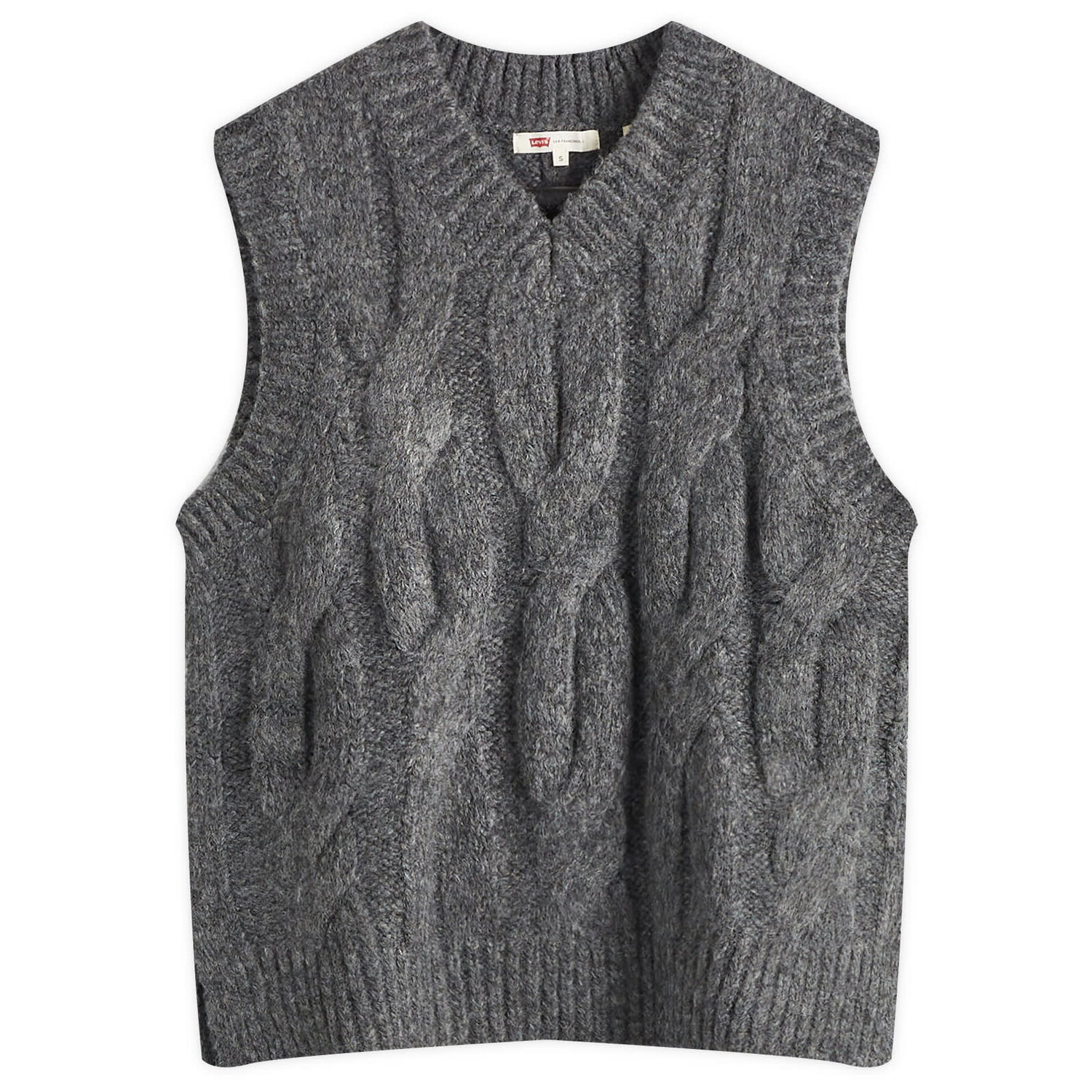 Sveter Levi's Cable Knit Vest Šedá | A8924-0001, 0