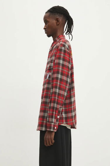 Košeľa BILLIONAIRE BOYS CLUB Longsleeve Check Shirt Červená | B24322, 1