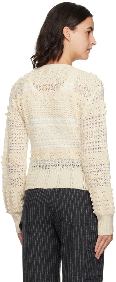 Sveter rag & bone Striped Crocheted Sweater Béžová | WAS23F046LV46, 2