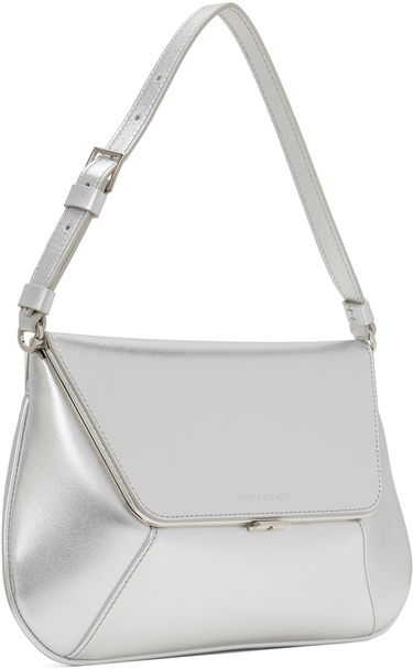 Taška cez rameno Amina Muaddi Amina Muaddi Ami Shoulder Bag Metalická | AMI METALLIC NAPPA, 1