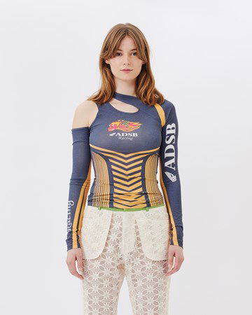 Tričko Andersson Bell ADSB Racing Cut Out T-shirt Navy | atb928w, 1