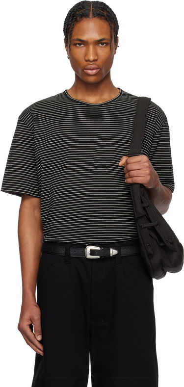 Tričko LEMAIRE LEMAIRE Striped Short Sleeve T-Shirt Čierna | TO1385 LJ1033, 0