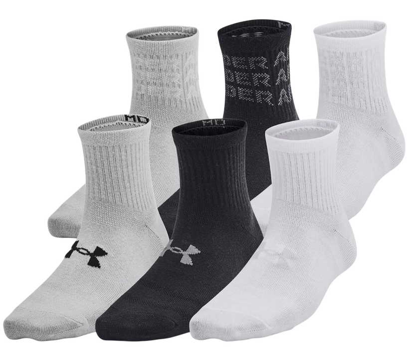 Ponožky Under Armour Essential 6pk Quarter Socks Rôznofarebný | 1387060-001