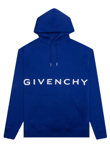 Mikina Givenchy Classic Fit Bonded Hoodie Navy | BMJ0GH3Y78 426