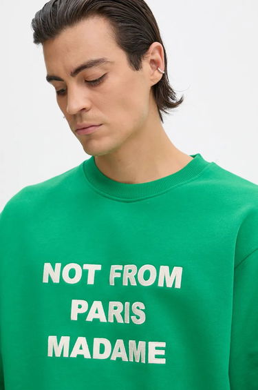 Mikina Drôle de Monsieur Le Sweatshirt Slogan Graphic Print Sweatshirt Zelené | E.SW149.CO127.GN, 3